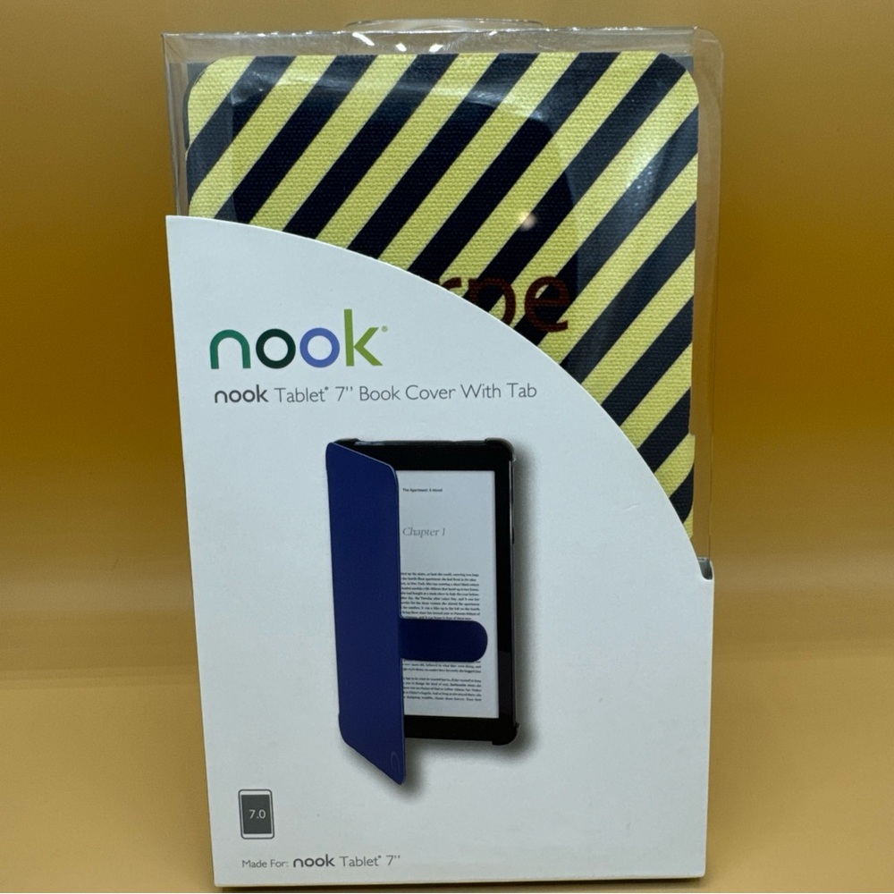 New Barnes & Noble Nook Book Cover With Tab  For Tablet 7”  carpe diem